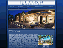 Tablet Screenshot of elitecoastalpropertiesfl.com